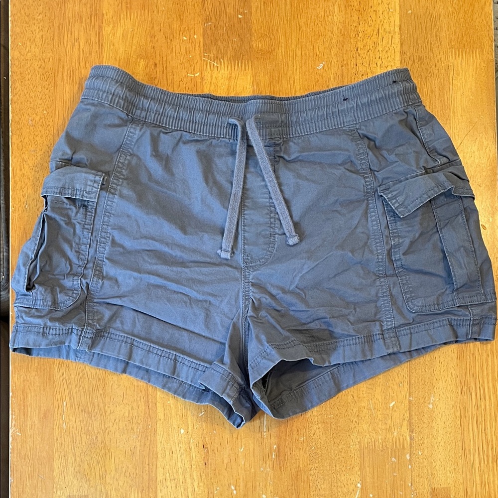 Hollister Dusty Blue Utility Shorts